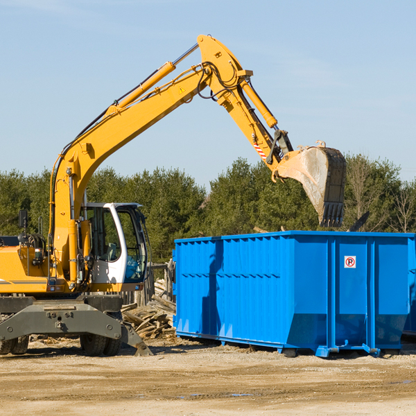 how does a residential dumpster rental service work in Ridgeway